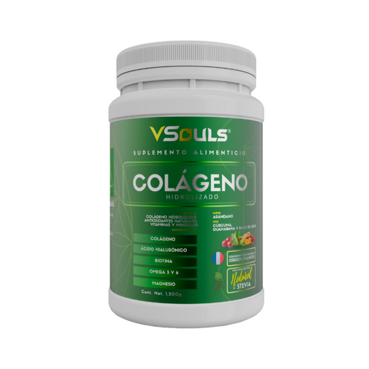 Colágeno Hidrolizado Vsouls ® De Arandano Con Curcuma 1.2 Kg