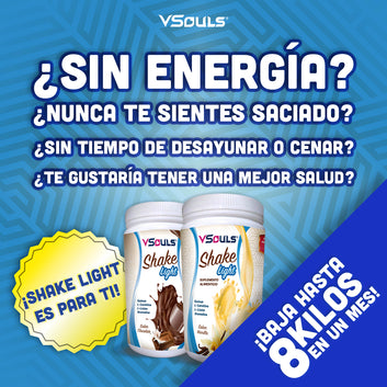 Malteada Shake Light Vsouls Sabor Vainilla 1 Kg